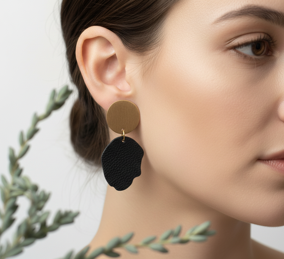 Double Pebble Earrings