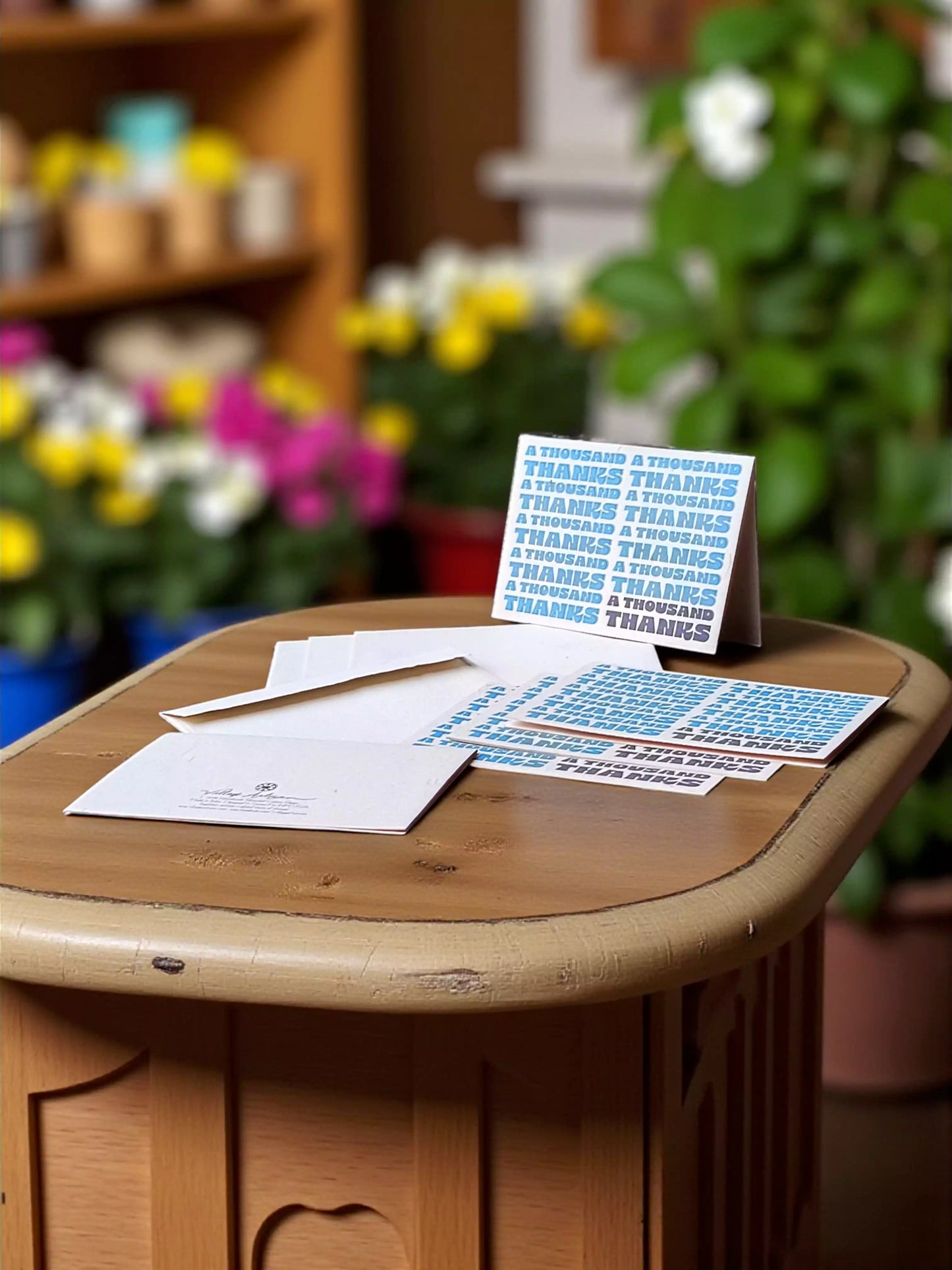 Thank You Cards with Envelope ("Thousand" - set of 6)