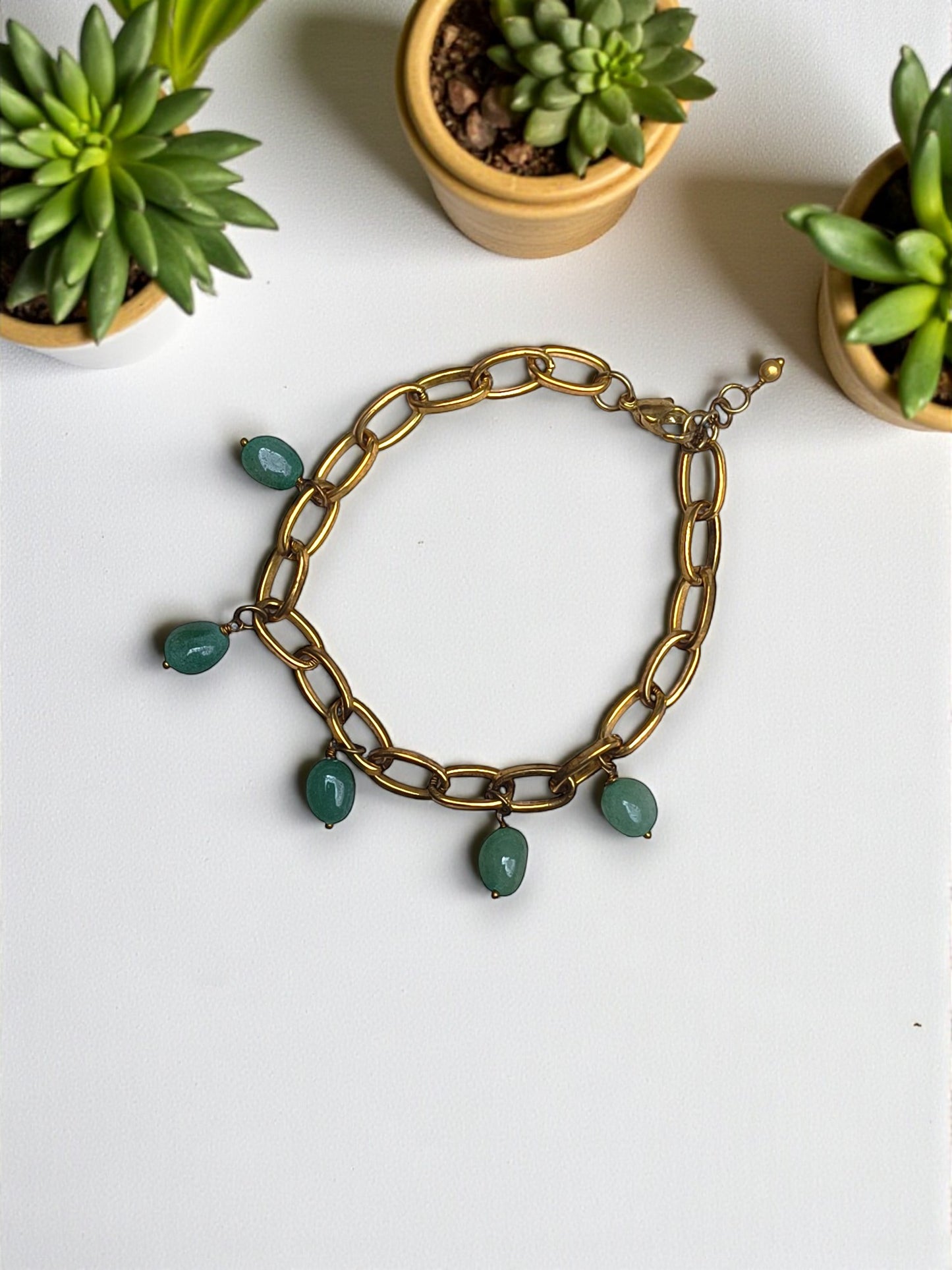 Forest Jade Collection: Dangle Bracelet