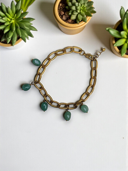 Forest Jade Collection: Dangle Bracelet