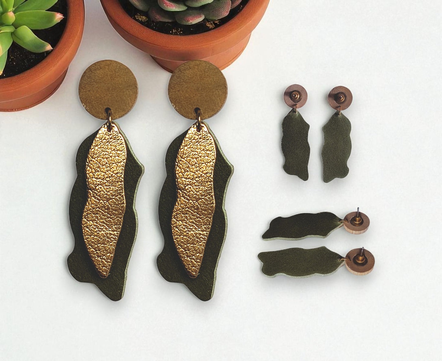 Pebble Long Earrings