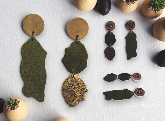 Pebble Asymmetrical Earrings