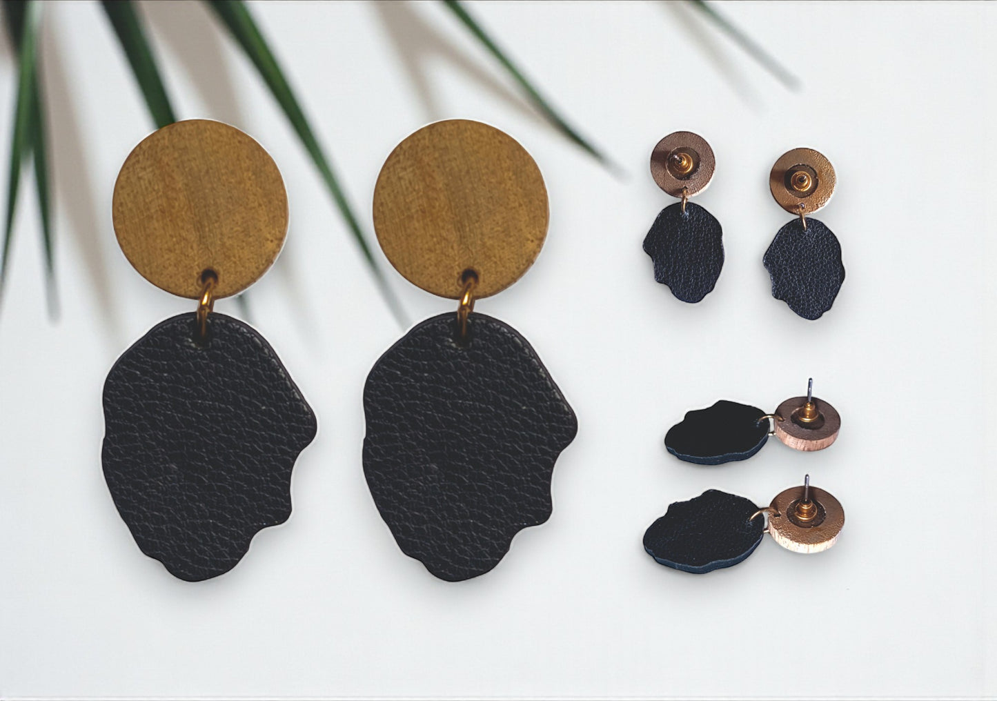 Double Pebble Earrings