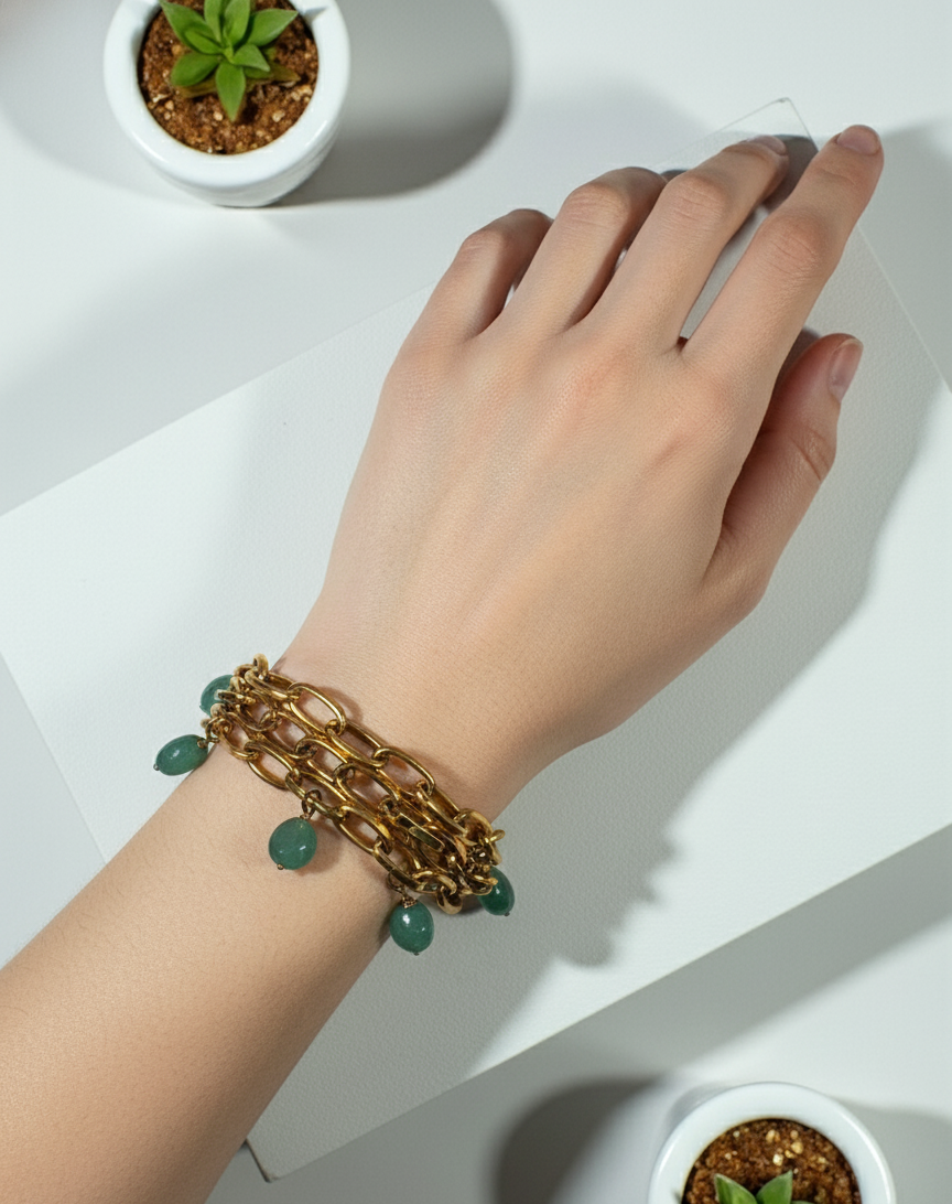 Forest Jade Collection: Tier Bracelet