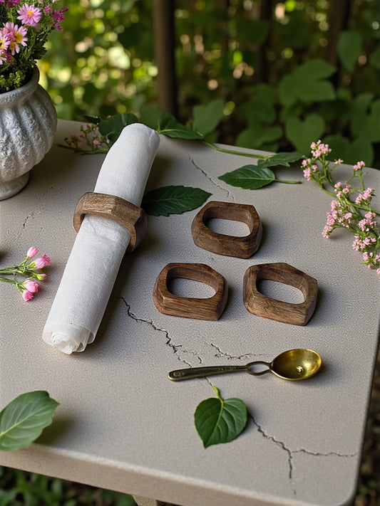 Pebble Napkin Rings (Set of 4)