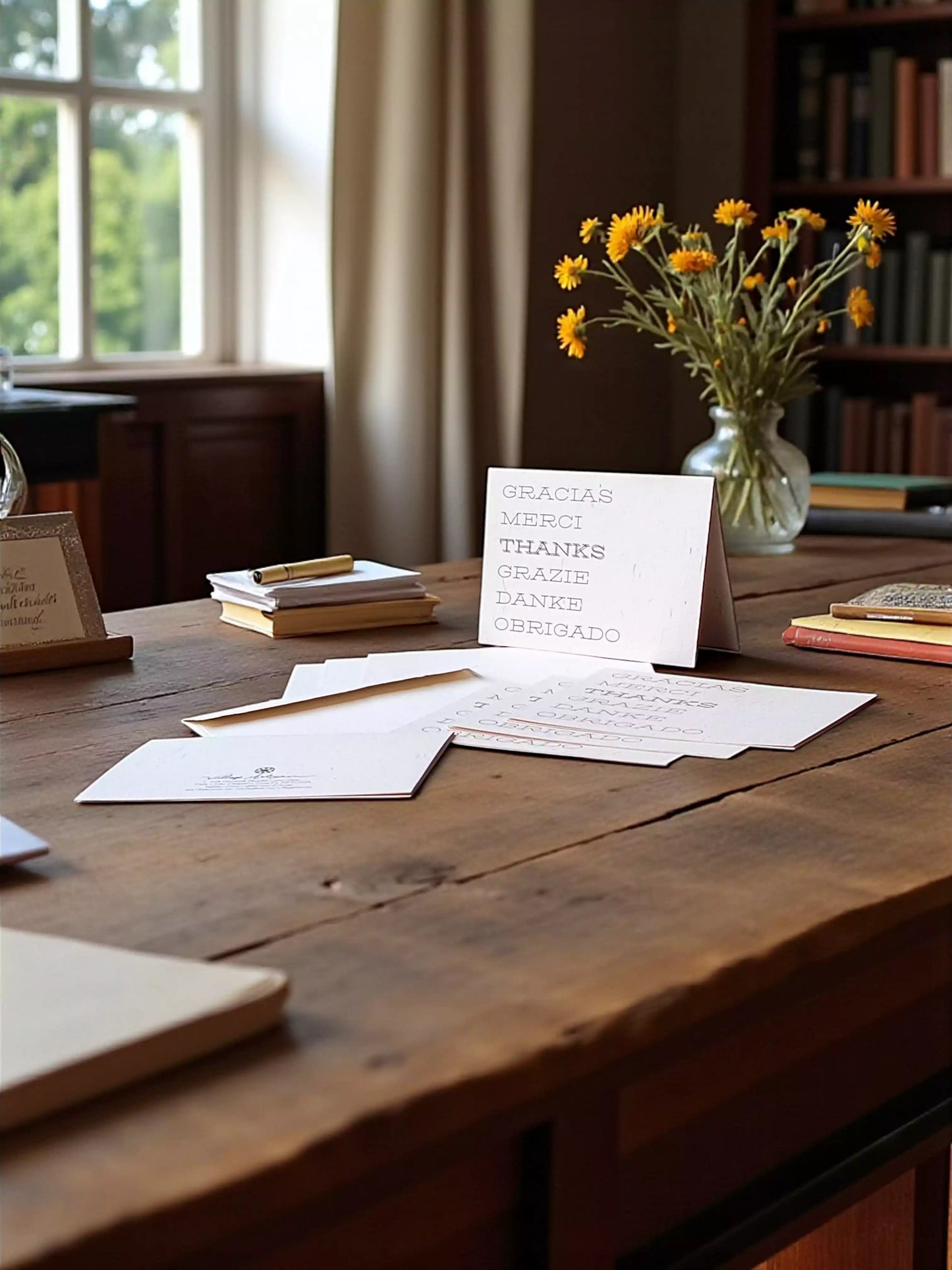 Thank You Cards with Envelope ("Gracias" - set of 6)