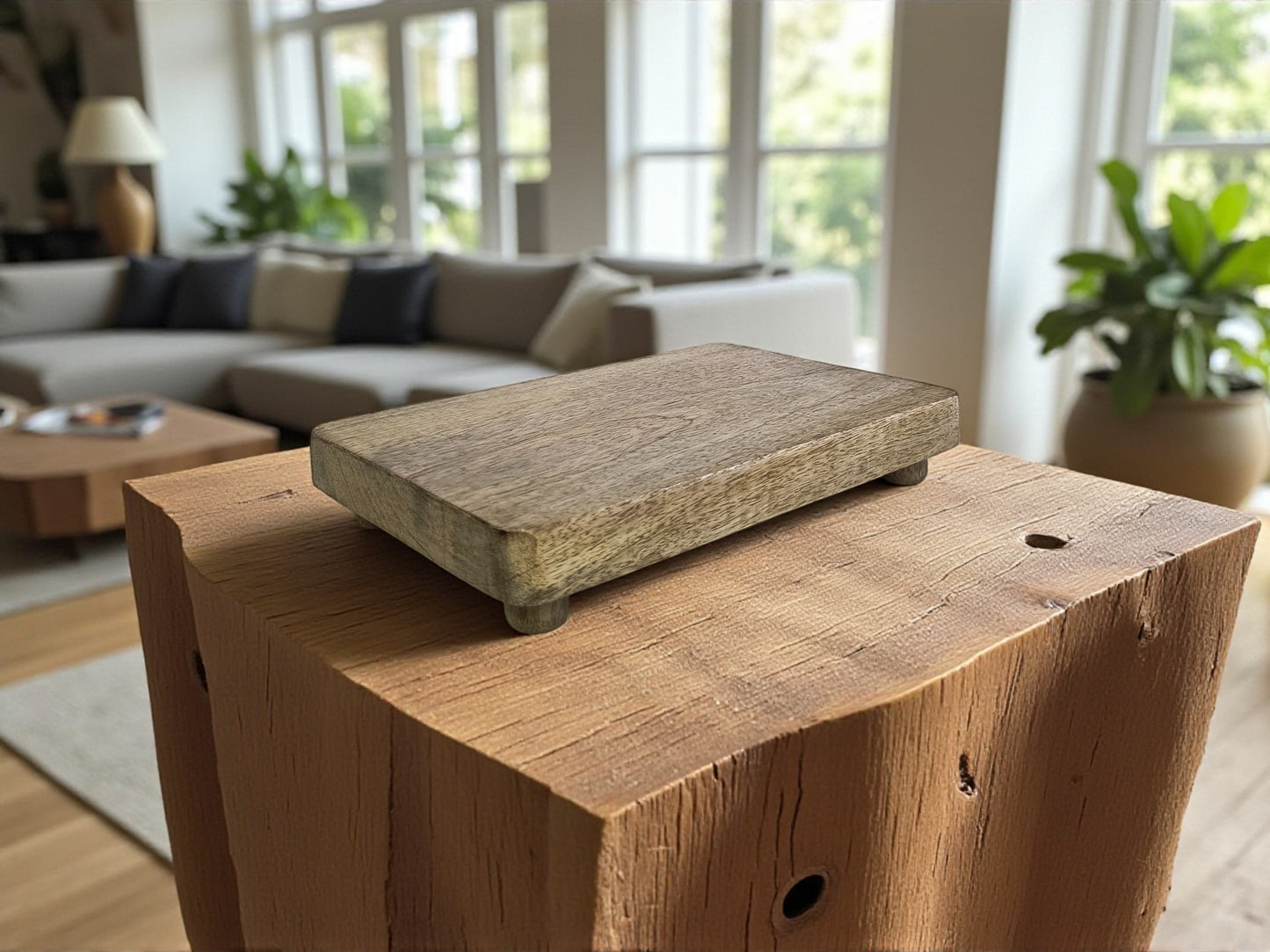 Wood Pedestal